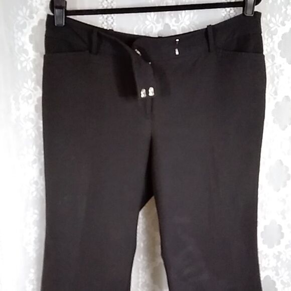 GEORGE WOMEN'S PANTS DRESS SIZE 16P COLOR BLACK - Picture 3 of 10
